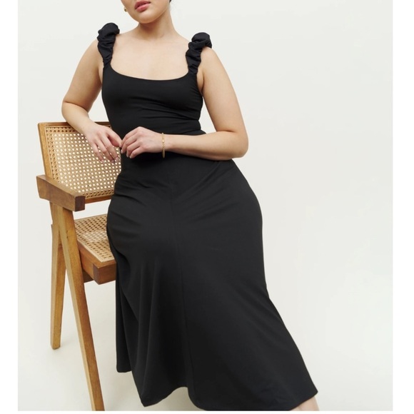 Reformation Teddy Knit Dress Midi Size Medium - Picture 2 of 10